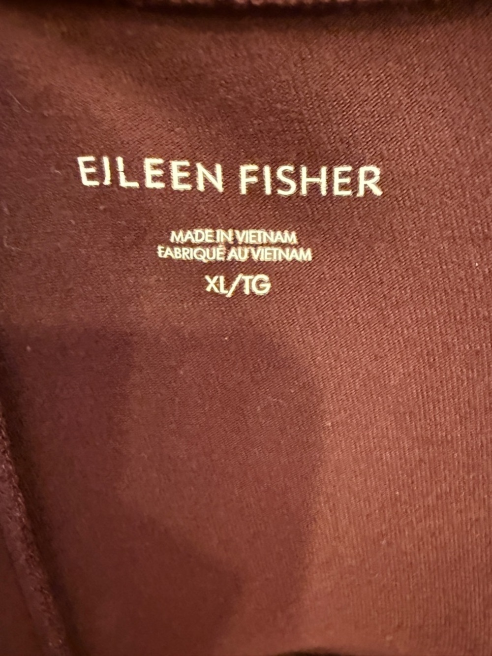 Eileen Fisher Women’s Burgundy Lagenlook Minimalist Organic Cotton Capris sz XL - Picture 6 of 11